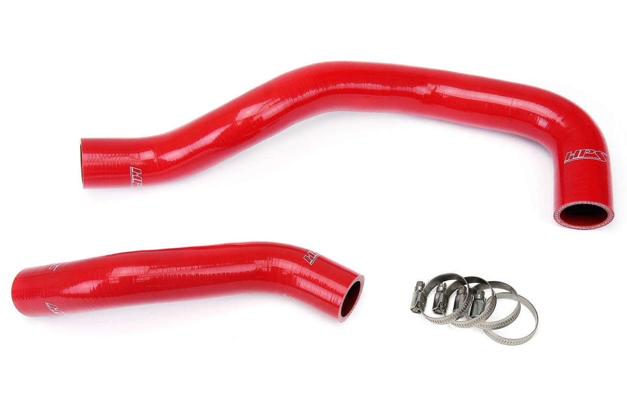Red HPS 57-1271-RED Silicone Radiator Coolant Hose Kit