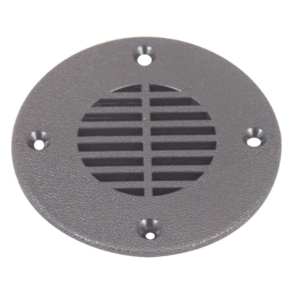T-H Marine Floor Drain and Vent Cover FD-4-DP - Black, 4"