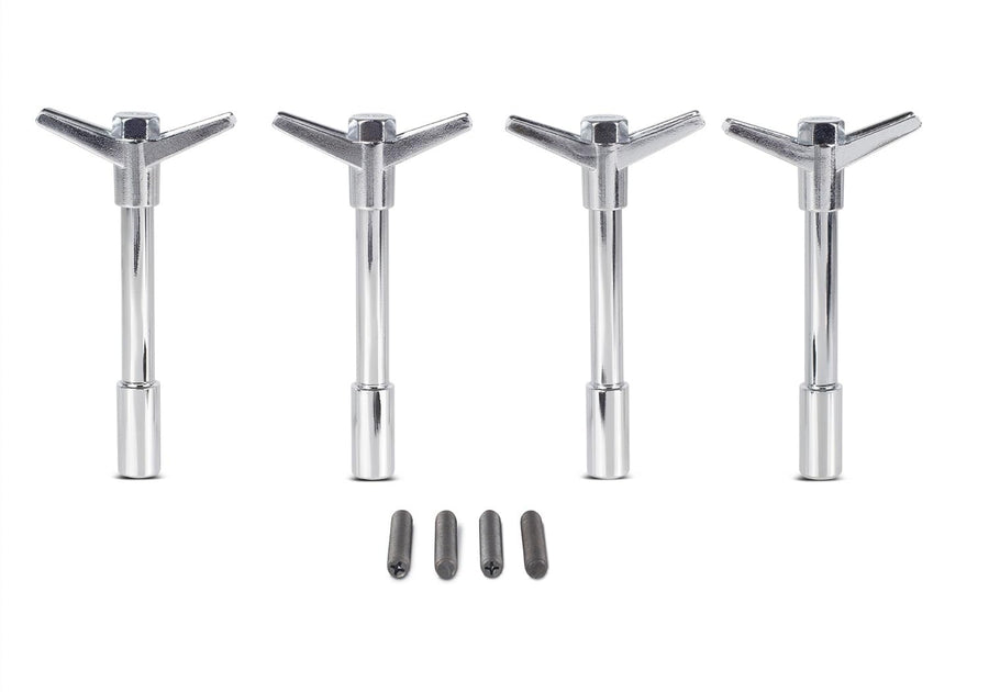 Valve Cove Ford Bolt Kit 4pk Chrome w/Ford Logo