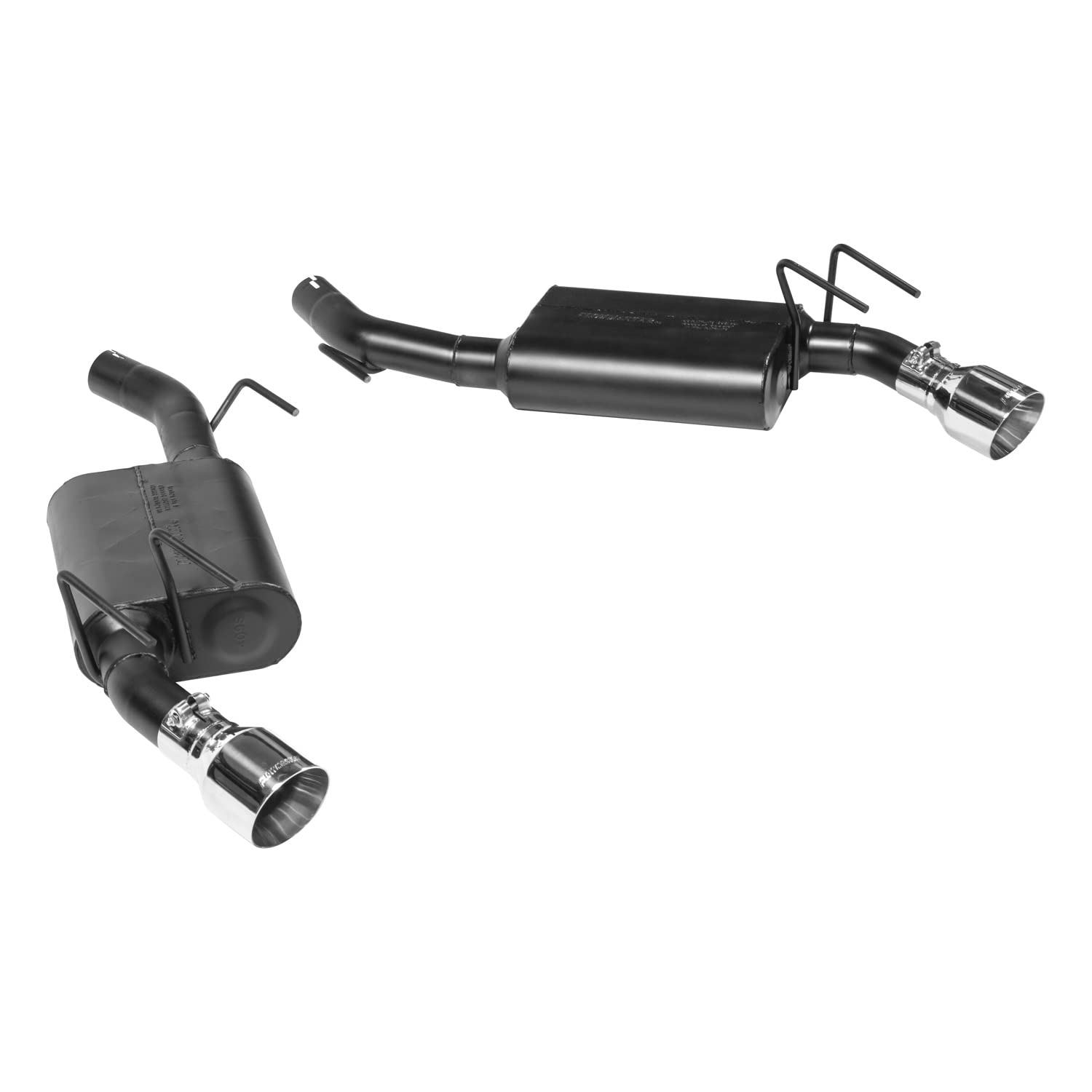 American Thunder Flowmaster 817483 Axle-Back Exhaust Kit 2.5 Inch 409 Stainless Steel 40 Series Classic Mufflers 4 Inch 304 Stainless Steel Tips Compatible with 2010-2015 Chevy Camaro 3.6L V6