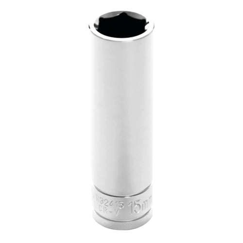 1/2-Inch Drive Performance Tool W32415 6-Point Socket, 15mm