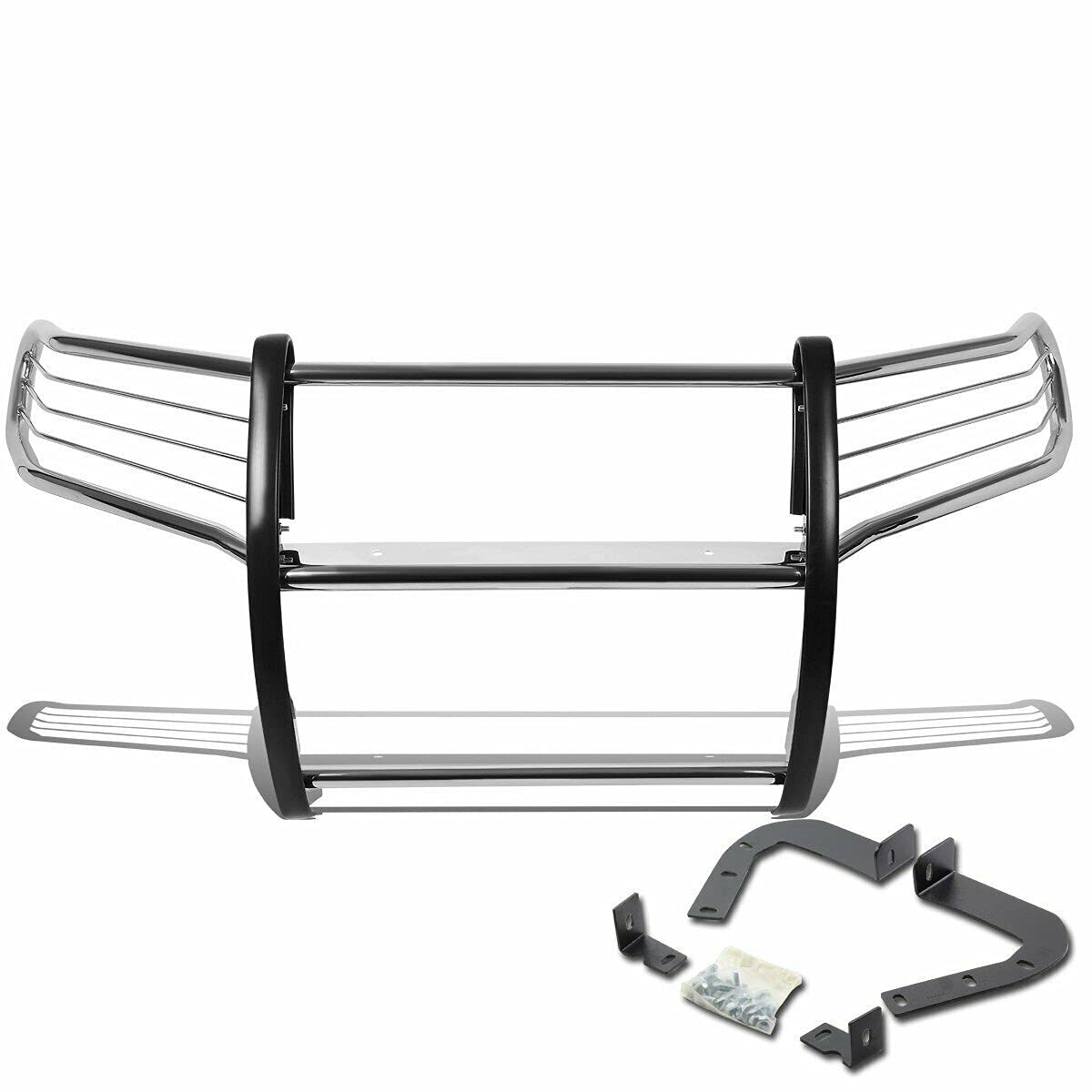 Bumper Guard Black Horse Grille brush Modular Stainless Steel Compatible with 2011-2021 Jeep Grand Cherokee-17A080202MSS
