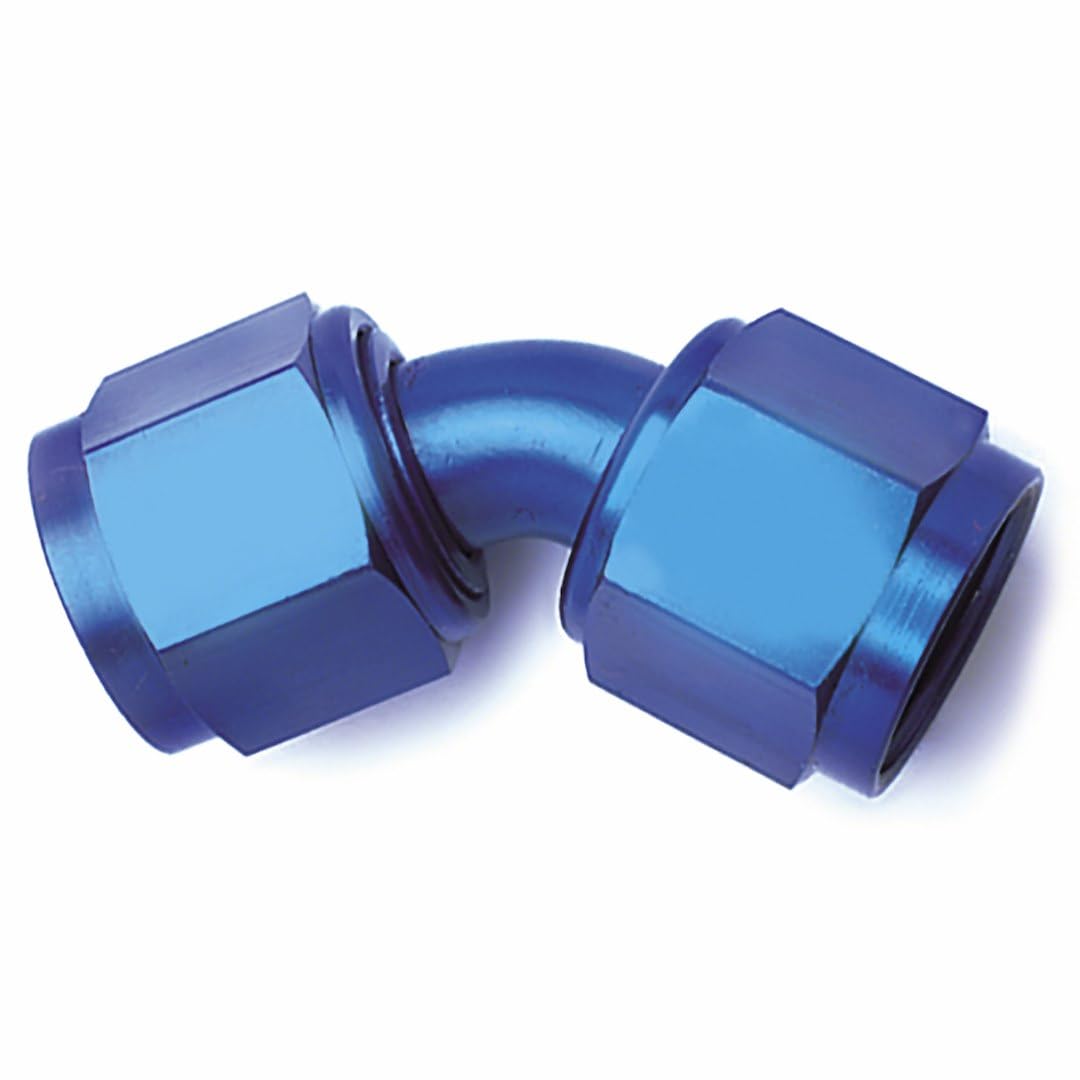 SpeedFX 561045BK Coupler Fitting, 45 Degree, Swivel Coupler, 10AN, Anodized, Black, Aluminum, Single