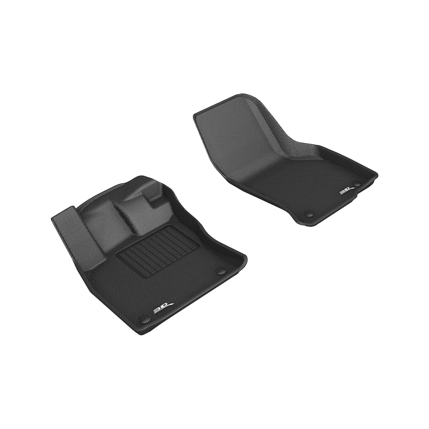 Kagu 3D MAXpider Custom Fit Floor Mat (Black) Compatible with Volkswagen Arteon 2019-2023 - Front Row