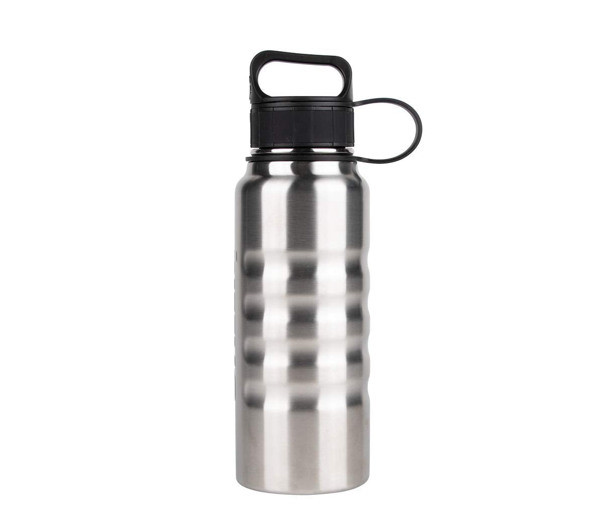 32 oz Grizzly Grip Water Bottle | Vacuum Insulated | Stainless Steel with Insulated Lid | For Gym Women Men Beach Camping Hiking Fishing Hunting Sports | Brushed