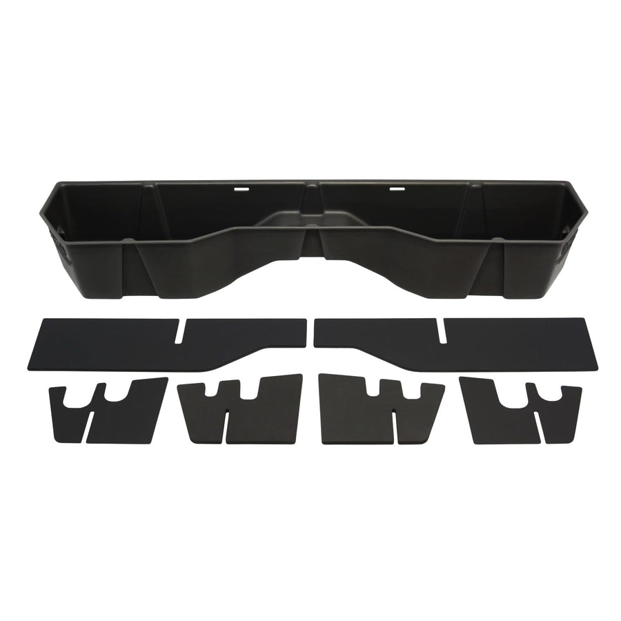 Under Seat Storage DuHa 40011 fits 2004-2024 Nissan Titan King Cab & Crew Cab | Dark Gray Heavy-Duty Back Seat Multi Tool Organizer | Includes Dividers