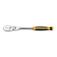 90 Tooth GEARWRENCH 1/4" Drive Cushion Grip Flex Teardrop Ratchet - 81009T, Multi