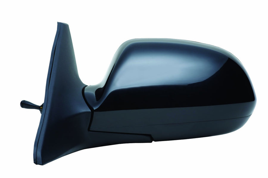Driver Side Fit Mirror for Kia Spectra, Black, PTM, Foldaway, Manual Remote (75502K)