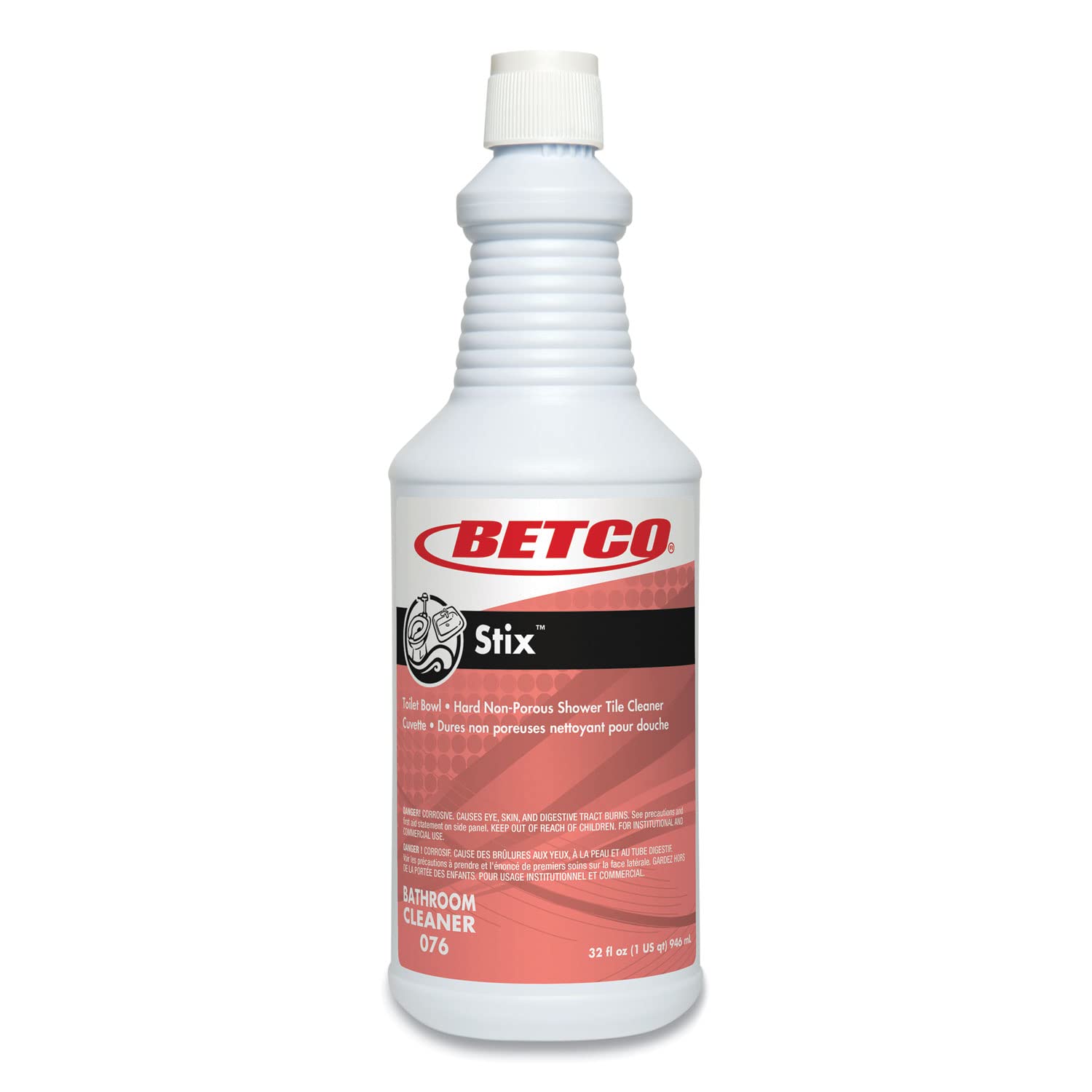 BETCO 1QT READY TO USE TOILET BOWL, PORCELAIN, SHOWER TILE CLEANER STIX 07612