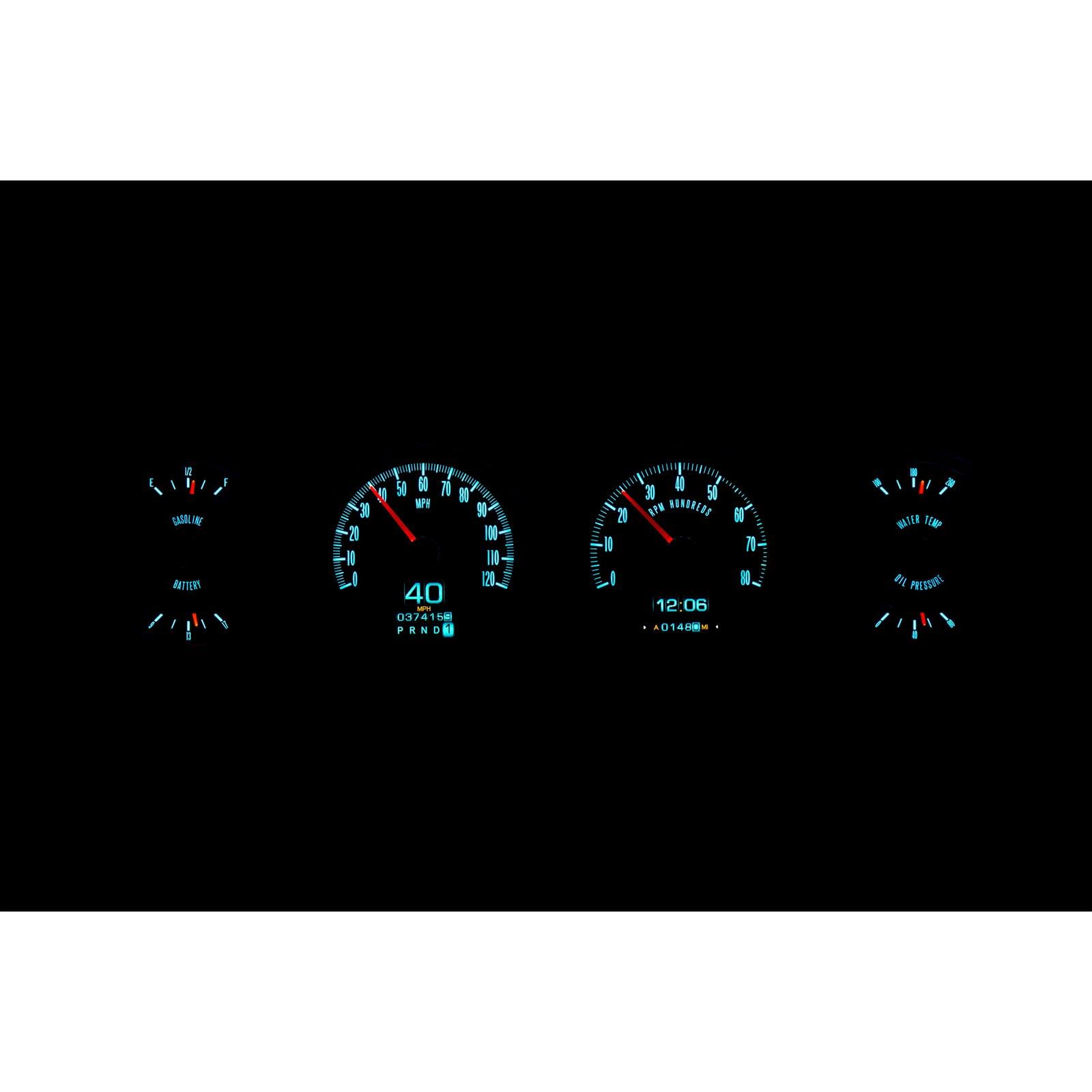 Dakota Digital Retrotech Gauge Instrument System RTX-64P-GTO-X Compatible with 1964-67 Pontiac GTO Lemans Tempest