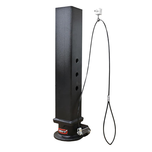 The Static Hitch Gooseneck – SNAPLATCH 2 5/16” Coupler – 4” SQ Tube – 8.5K TW 30K Max Towing - W/Pull Rod