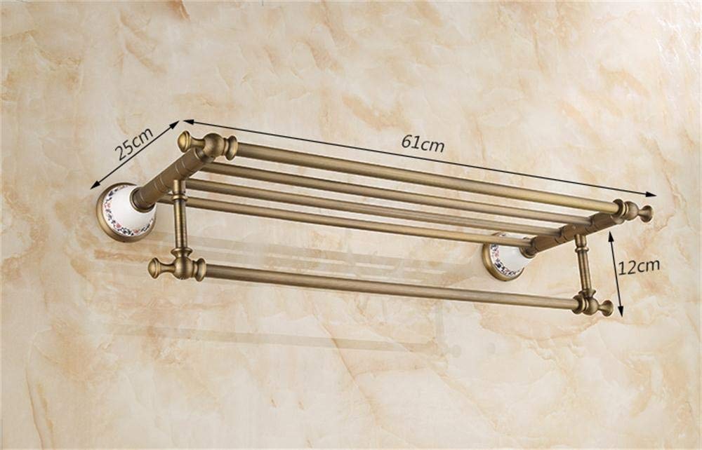 Blue And White Antique Porcelain Towel Rack, Ceramic Base, Brushed Process, Bathroom Shelves Bathroom Shelf