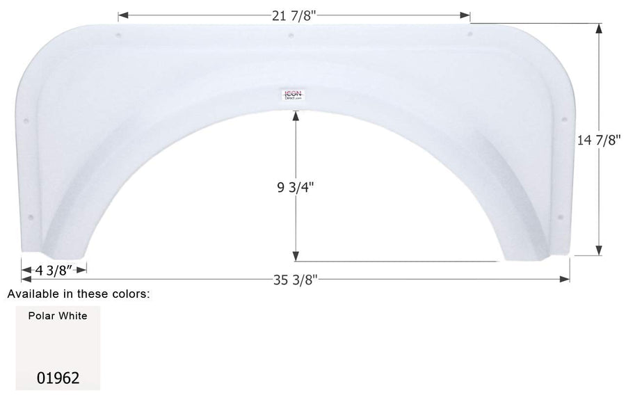 Fender Skirt ICON, Single, Vanguard, FS1962, Polar White