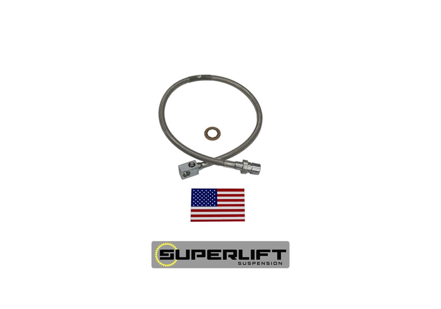 SUPERLIFT SUSPENSION RealTruck Brake Hose Kit for Suburban/Blazer/GM Pickup | Rear Bullet Proof Single Brake Hose | 91336 | Fits 1971-1987 GM Pickup; 1971-1991 Blazer / Suburban with 8-12" Lift Kit