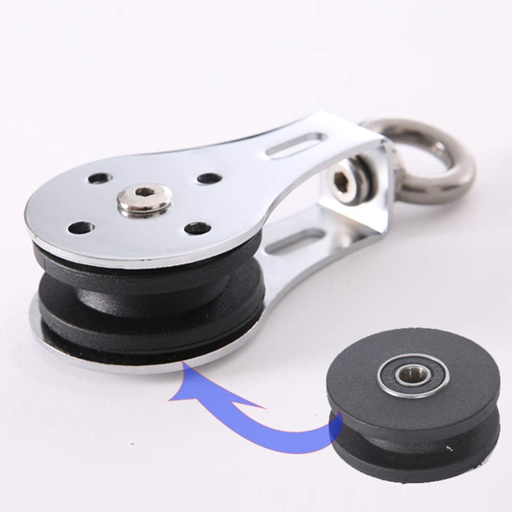 Lifting Bearing Pulley Gym 300KG Fitness Silent Traction Wheel Training Accessories Durable Stainless Steel Hanging ock Tools Swivel