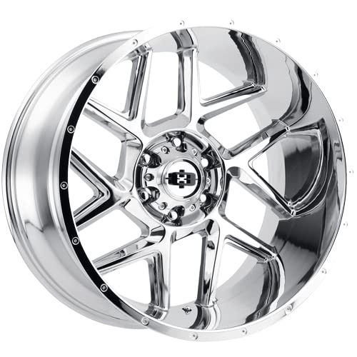 20x10 Vision 360 Sliver 8x180 -25mm Chrome Wheel Rim 20" Inch