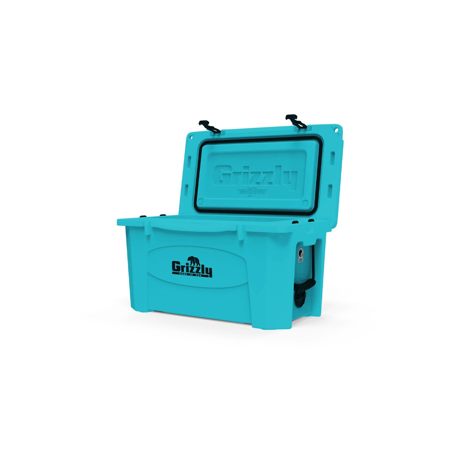 45 Cooler Grizzly | 45 qt Ice Chest Durable Rotomolded Insulated | Made in The USA | Warranty for Life | for Beach Boat Camping Fishing Hunting | G45 | Teal
