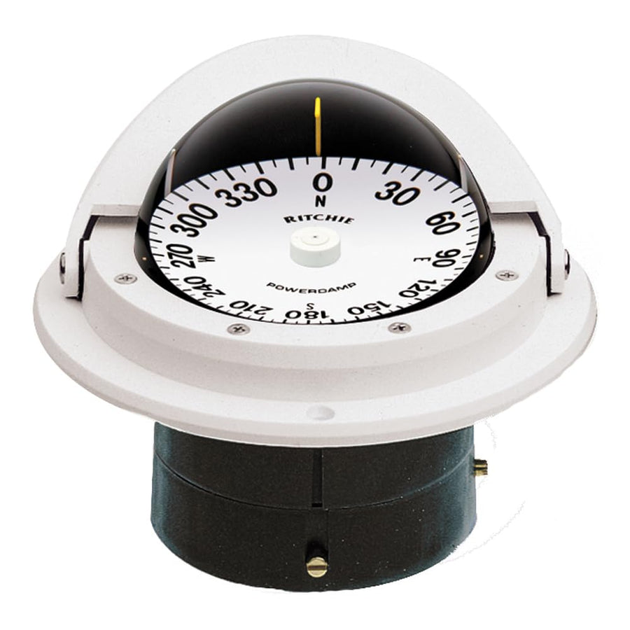 Voyager F-82W Ritchie Compass (White), 3-Inch