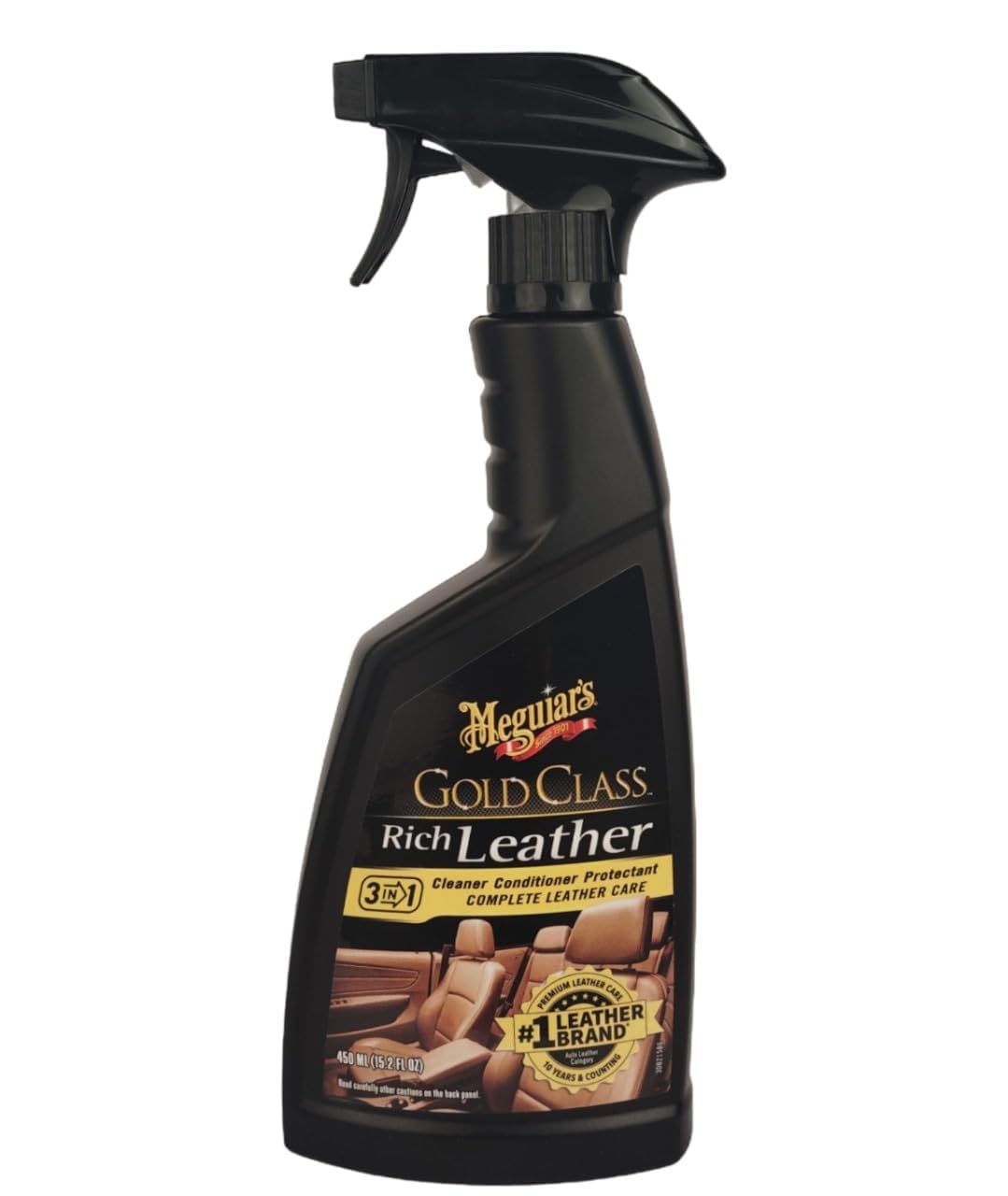 Gold Class Meguiar's Rich Leather Cleaner & Conditioner - 15.2 Oz Spray Bottle