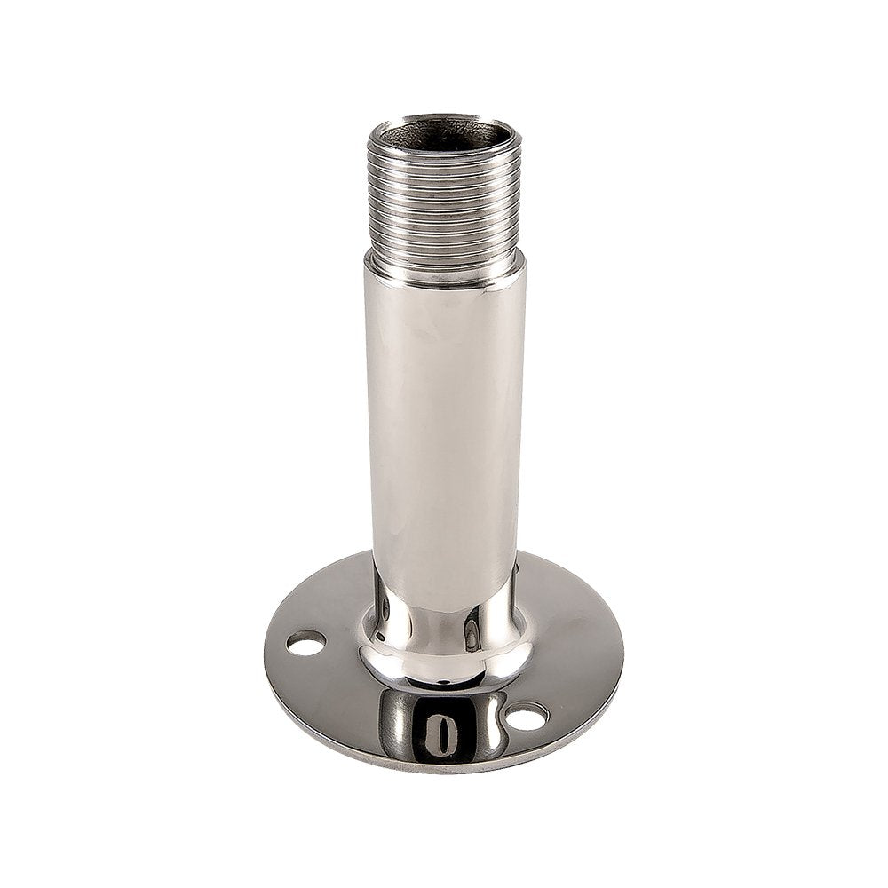 4" KJM M201 Stainless Steel Antenna Mount with 1"-14 Thread