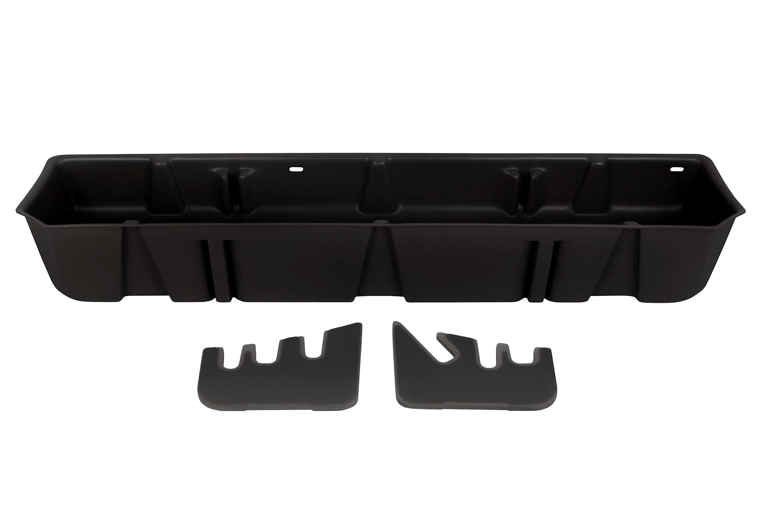 Under Seat Storage DuHa 20110 fits 2015-2025 Ford F150 SuperCrew & 2017-2025 Ford F250 F350 F450 F550 Super Duty Crew Cab | Black Heavy-Duty Back Seat Organizer | Includes Dividers