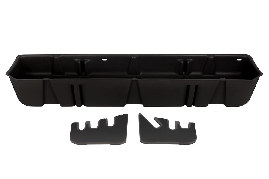 Under Seat Storage DuHa 20110 fits 2015-2025 Ford F150 SuperCrew & 2017-2025 Ford F250 F350 F450 F550 Super Duty Crew Cab | Black Heavy-Duty Back Seat Organizer | Includes Dividers