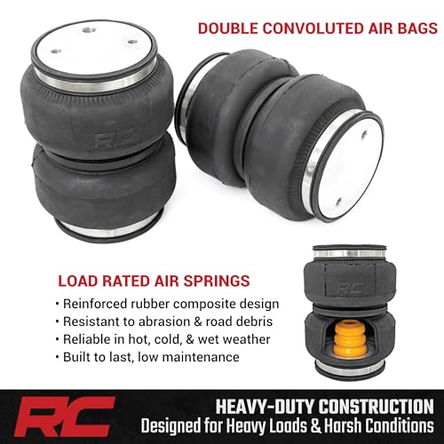 Air Spring Kit Rough Country w/Compressor for 17-22 F-250/F-350 | 3-6" - 10021C