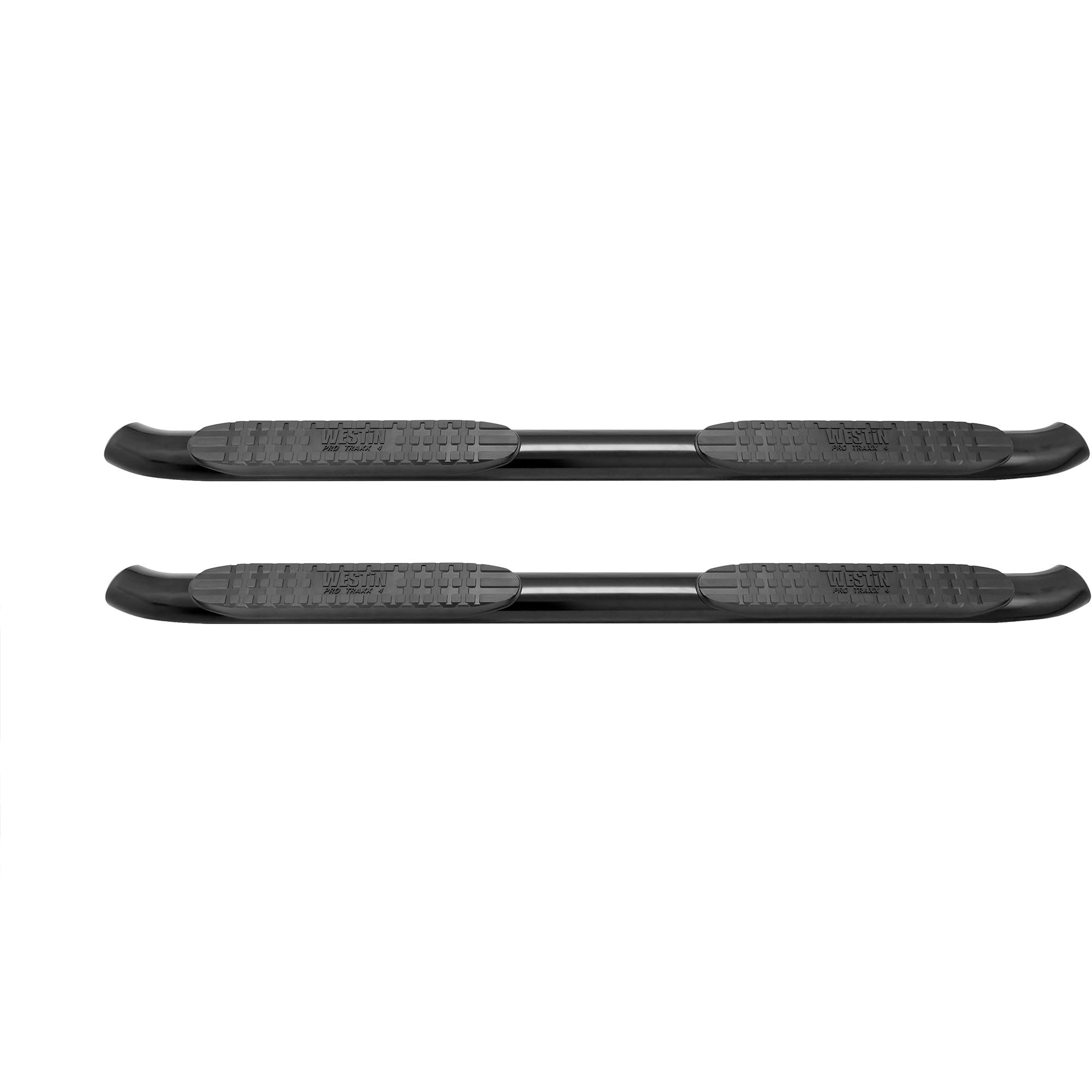 PRO TRAXX 4 Westin Oval Nerf Bars fits 2014-2018 Silverado Sierra 1500 2019 Silverado LD Sierra 1500 Limited 2015-2019 Silverado Sierra 2500 3500 Double Cab Black Pair
