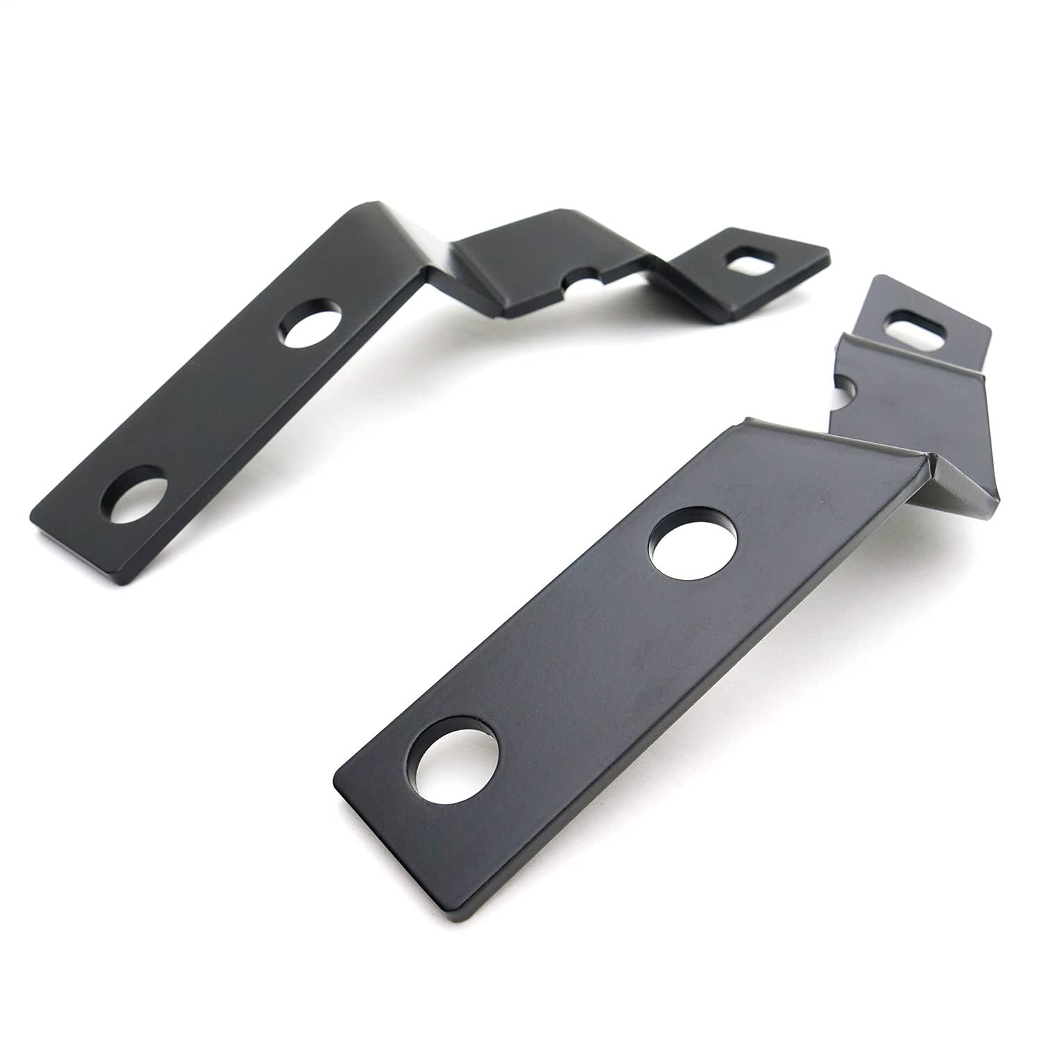 ZROADZ LED Kit Ditch Hood Hinge - Compatible w/ 2007-2013 GMC Sierra 1500 - Incl. (2) 3 Inch LED Pod Lights - Mild Steel Gloss Black Finish - Bolt-On Easy Installation - PN #Z362051-KIT2