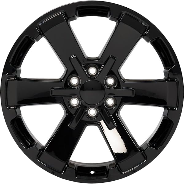 CV41B-22090-6550-24B OE Wheels 22" Replica Wheel fits Chevy Silverado Rally - CV41B Black 22x9