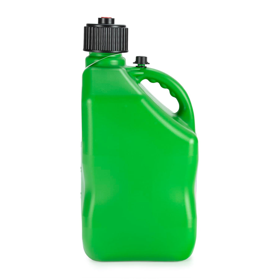 5.5 Gallon VP Racing Square Motorsport Storage Container Green - Includes Jug Lid and Vent Cap