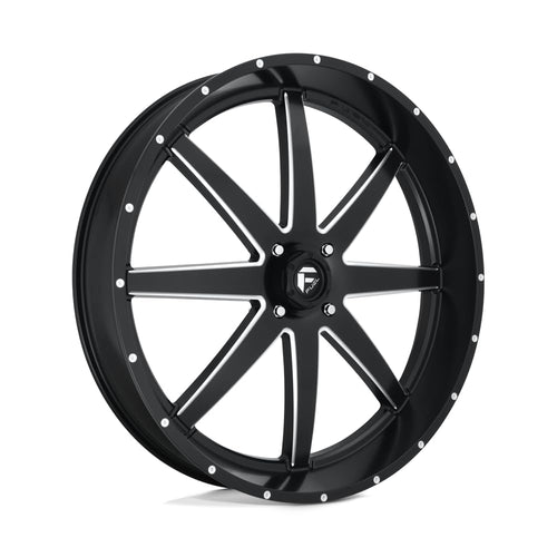 UTV Fuel D538 30x6 4x137 +1mm Black/Milled Wheel Rim 30" Inch