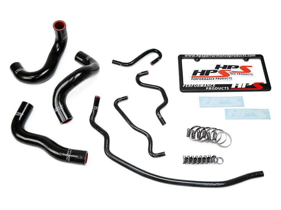 HPS Performance Silicone Black Radiator Hose Kit Coolant OEM Replacement 57-1724-BLK