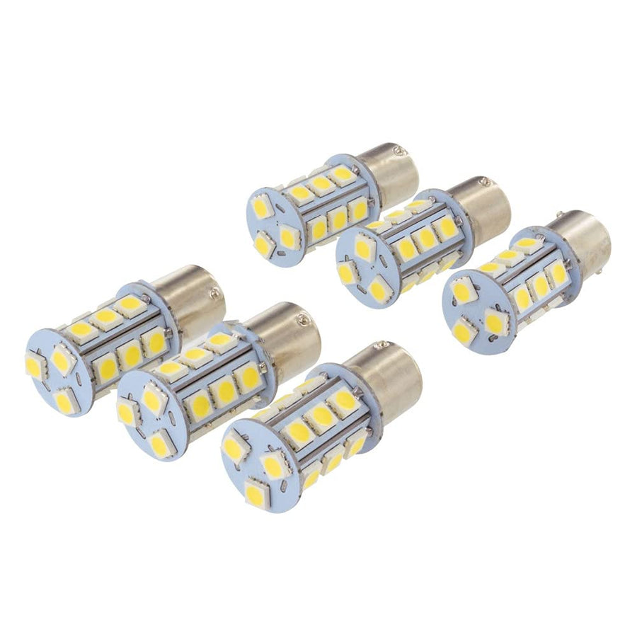 Valterra 1141 and 1156 LED Tower Bulb Replacement, Multidirectional, 210LUM, 3500K.19A, 20W (6 Pack) - DG726236WVP, Warm White