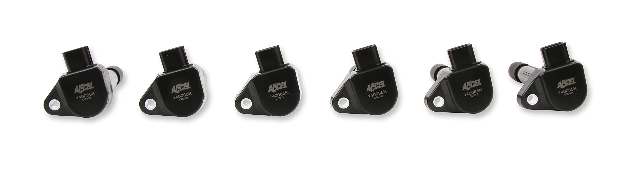 140085K-6 ACCEL Ignition Coil - Black, 6-Pack