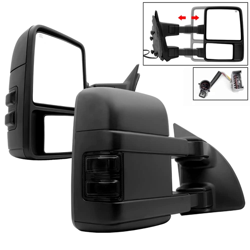 Telescoping Mirrors Xtune (MIR-FDSD99S-G2-PW-SM-SET)