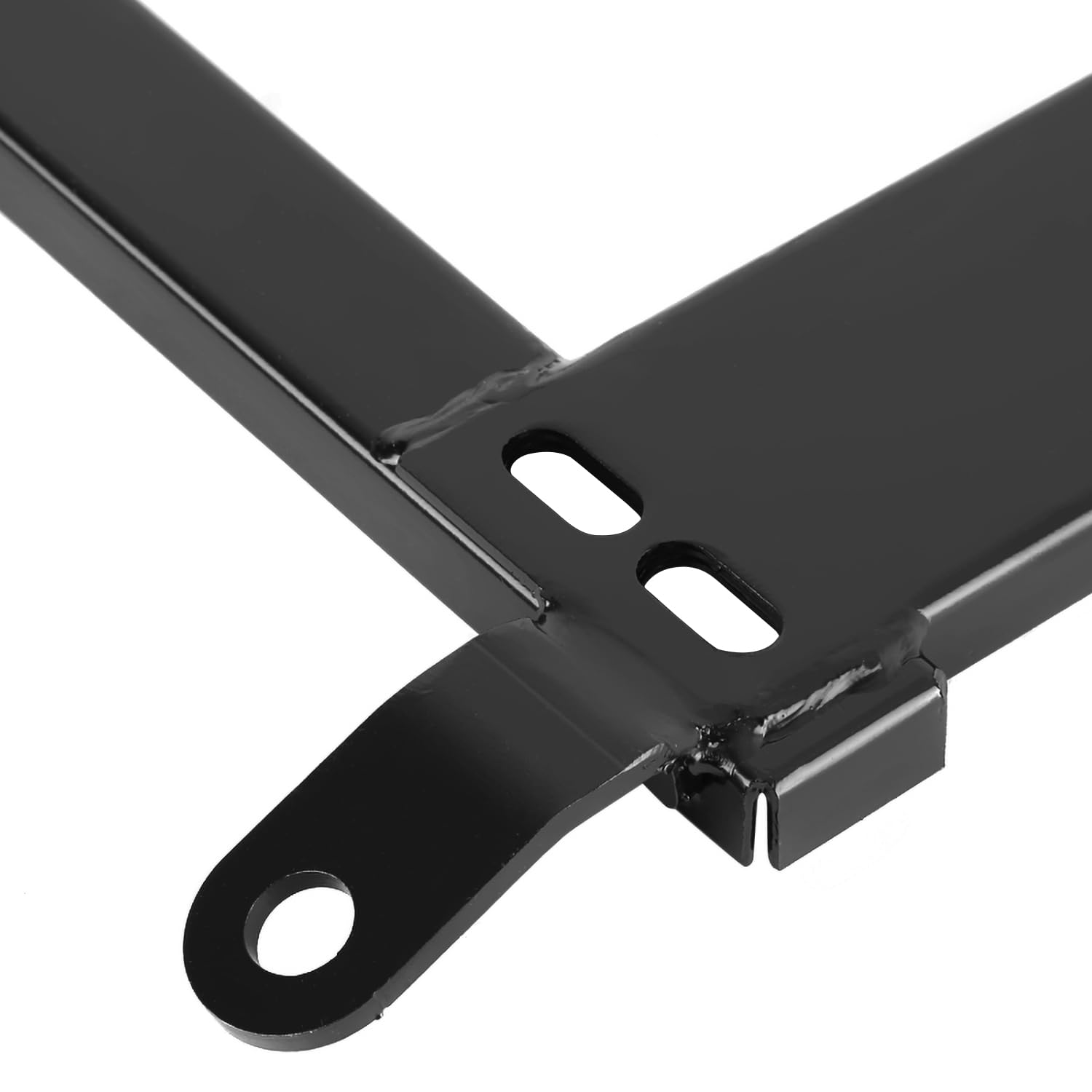 Spec-D Tuning Black Racing Seat Steel Mounting Brackets Rail Track Pair Compatible with 2003-2009 Nissan 350Z