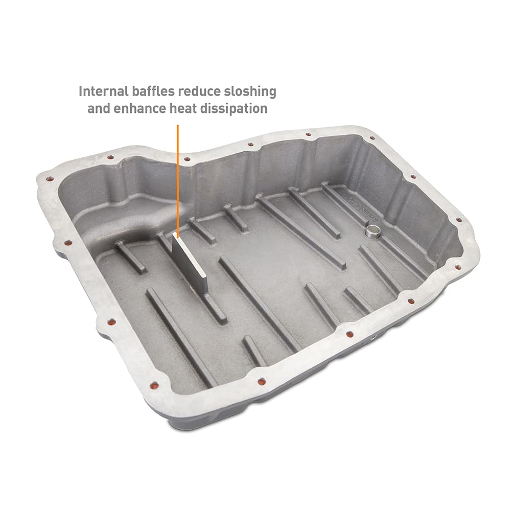 Mishimoto Transmission Pan Aluminum, Compatible with Dodge Ram Cummins 6.7L, 2007.5+