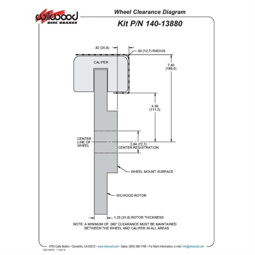 Kit WILWOOD Front We Pro Spindle