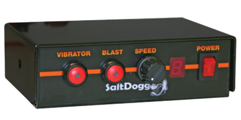 SaltDogg Buyers Products TGS06 Tailgate Salt Spreader, Made In The USA, 10 cu ft/750lb Capacity, Adjustable Flowgate Design W/Gravity Feed, Salt Spreader for Commercial Use