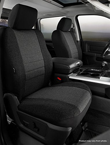 Fia CHARC OE39-31 Custom Fit Front Seat Cover Bucket Seats - Tweed, (Charcoal)