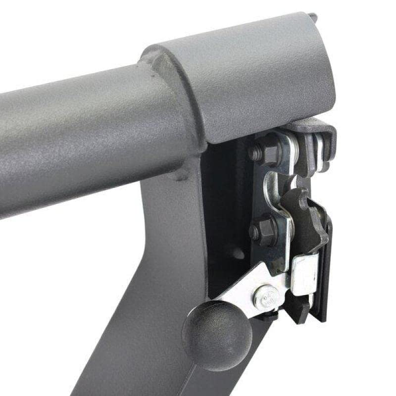 Go Rhino Tube Trailline Doors - Rear | Mild Steel, Textured Black | 572602 | Fits 2018 - 2024 Jeep Wrangler JL, JLU, & Gladiator JT 2-Door or 4-Door
