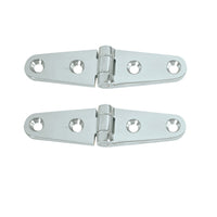 4''X11/16'' Chr/Brass Strap Hinge Pair