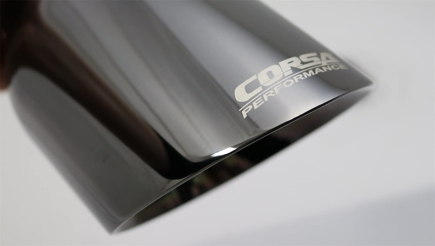 Performance CORSA TK008BLK Exhaust Tip Kit (Single Universal 2.75in Inlet / 4.5in Outlet Black PVD Pro-Series)