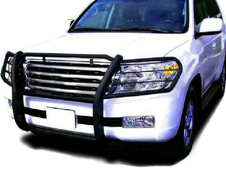Grille Brush Black Horse Bumper Guard Modular Black Compatible with 1998-2007 Toyota Land Cruiser-17SG598MA