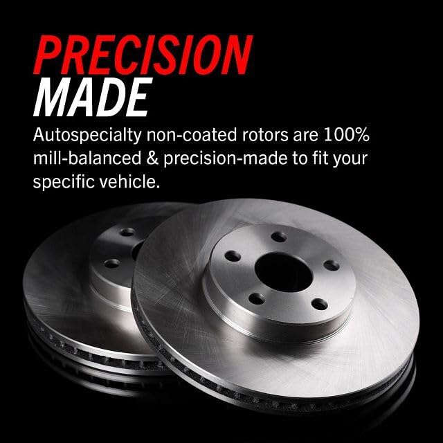 POWERSTOP Autospecialty KOE2004 Front Replacement Brake Kit-OE Brake Rotors & Ceramic Brake Pads For Chevy Blazer, Chevy S10, GMC Jimmy, GMC Sonoma, Isuzu Hombre, Oldsmobile Bravada [Model Specific]