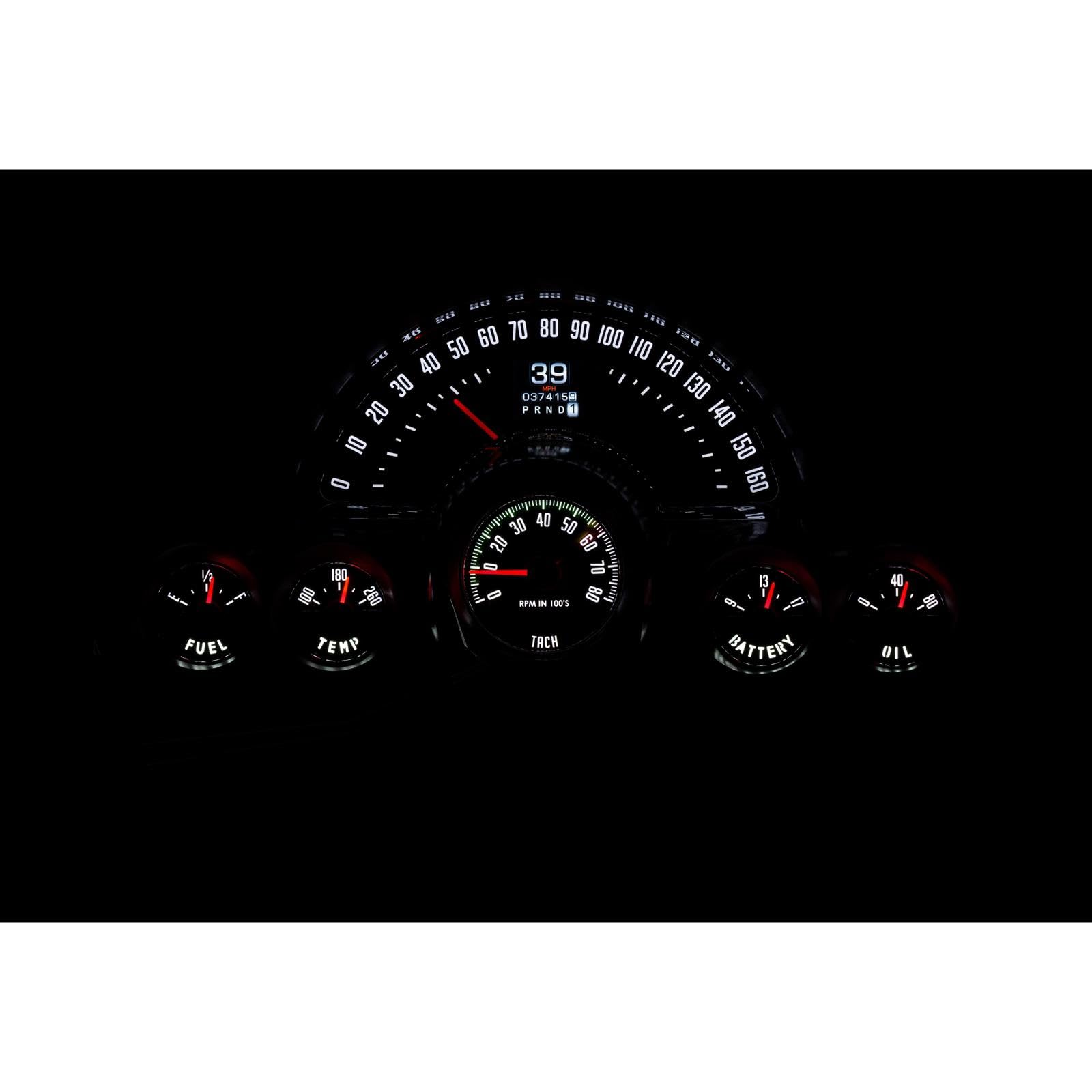 Dakota Digital Retrotech Gauge Instrument System RTX-58C-VET-X Compatible with 1958-62 Chevy Corvette