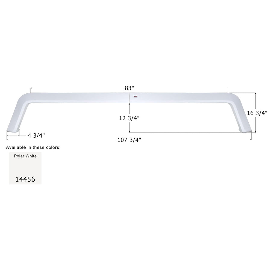 Fender Skirt ICON 14456, Triple, Tiffin, FS4456, Polar White