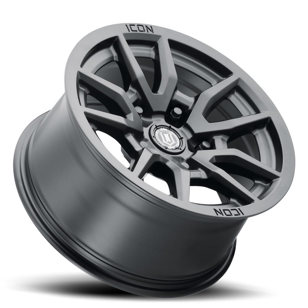 Vector 5 ICON Alloys, Satin Black, 17 x 8.5/5 x 5, 6mm Offset, 4.5" BS, 2617857345SB