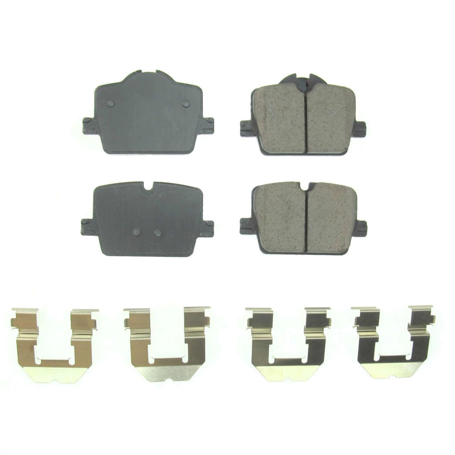 Power Stop Z17 17-2221, Clean Ride Rear Ceramic Brake Pads with Hardware For BMW, 330e, 330e xDrive, 330i, 330i xDrive, 430i, 430i Gran Co, 430i xDrive, Z4, GR Supra [Model Specific]